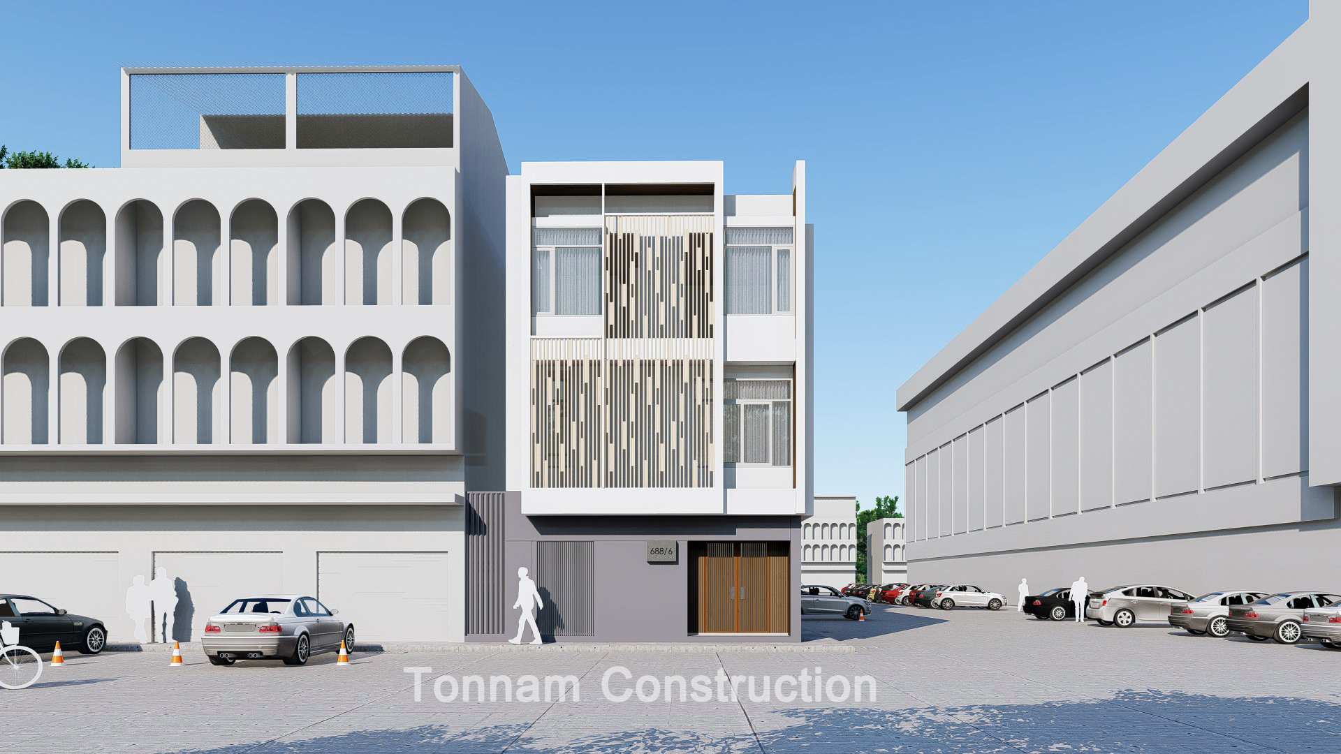 งานออกแบบบ้าน 3 ชั้น คูณประโพธ